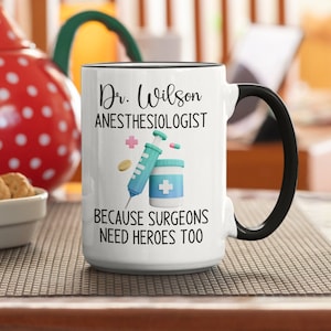 Anesthesiologist Gift | Anesthetist Birthday | Nurse Anesthetist | Nurse Anesthesiologist | Anesthesiologist Because Doctors need heroes too