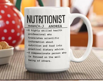 Nutritionist Definition Coffee Mug | Registered Dietitian Gift