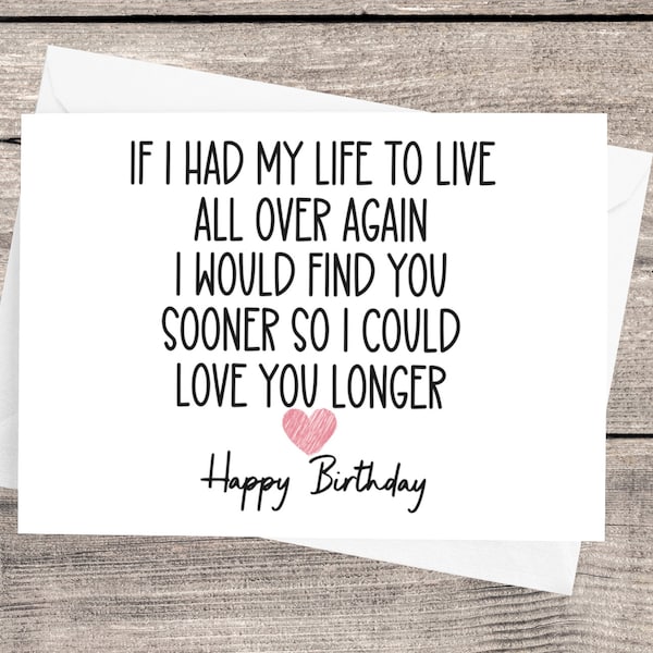 Red Foil | Birthday Card For Boyfriend | Happy Birthday To My Everything Card | Birthday Card For Husband Or Wife | Romantic Birthday Card