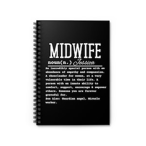 Student Midwife | Midwife In The Making | Personalised Midwife Notebook | Trainee Midwife Gift | Week To View | Cervix Model