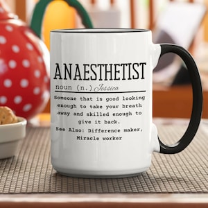 Anesthesia Mug | Anesthetist Graduation | Crna Mug | Anesthesiologist Mug | Healthcare Workers | Anesthesiology Gift | Anesthesiology Mug