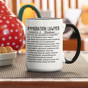 Immigration Lawyer, Law Student Gift, Law School Gift, Lawyer Gift For Man, Lawyer Graduation, Funny Lawyer Gift, Lawyer Coffee Mug