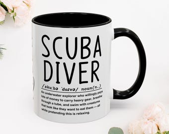 Caneca de café Scuba Diver: caneca com um toque vibrante para entusiastas do mergulho