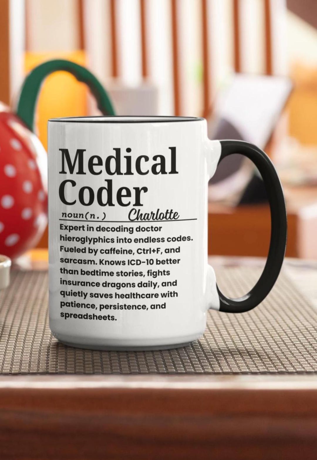 Funny Medical Coder Mug: ICD-10 Coffee Cup, Healthcare Job Gift - Etsy