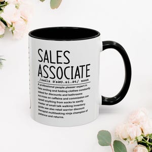 Sales associate mug, Retail worker gift, Custom work mug, Retail hero cup, Store clerk gift, Cashier coffee mug 11oz