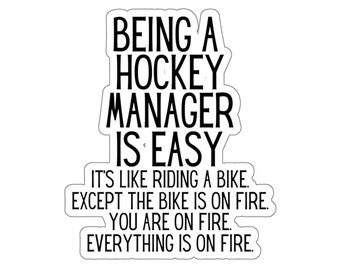 Hockey Gifts | Personalized Hockey Sticker | Hockey Manager | Thank You Gift | Hockey Sticker| For Birthday