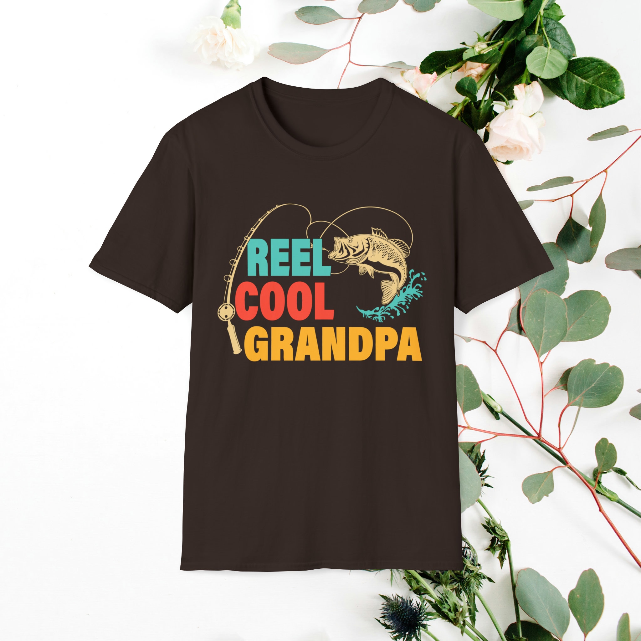 Reel Cool Grandpa Shirt Fishing Birthday Gift Grandpa Gift From