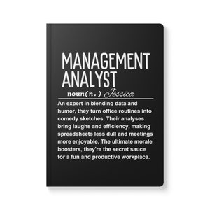Mba Gifts | Gift for Management Analyst | Mba Graduate | Business Notebook | Mba Student journal | Management Analyst Softcover Journal