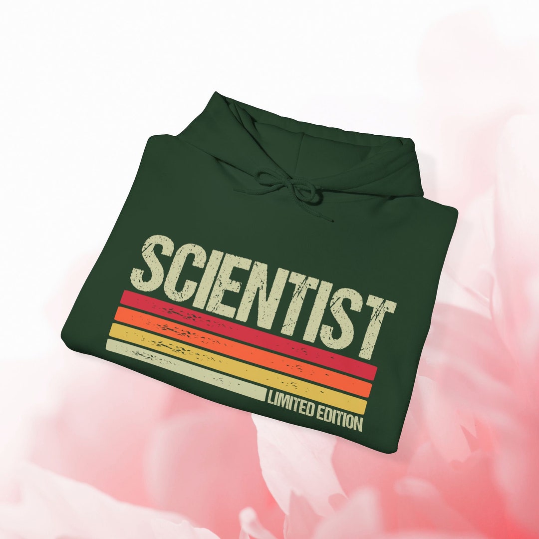 Retro Scientist, Science Hoodie, Vintage Lab Gear, Scientist Apparel ...