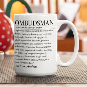 Ombudsmanmugg, Ombudsmansgåva, Rolig Job Definition Coffee Cup