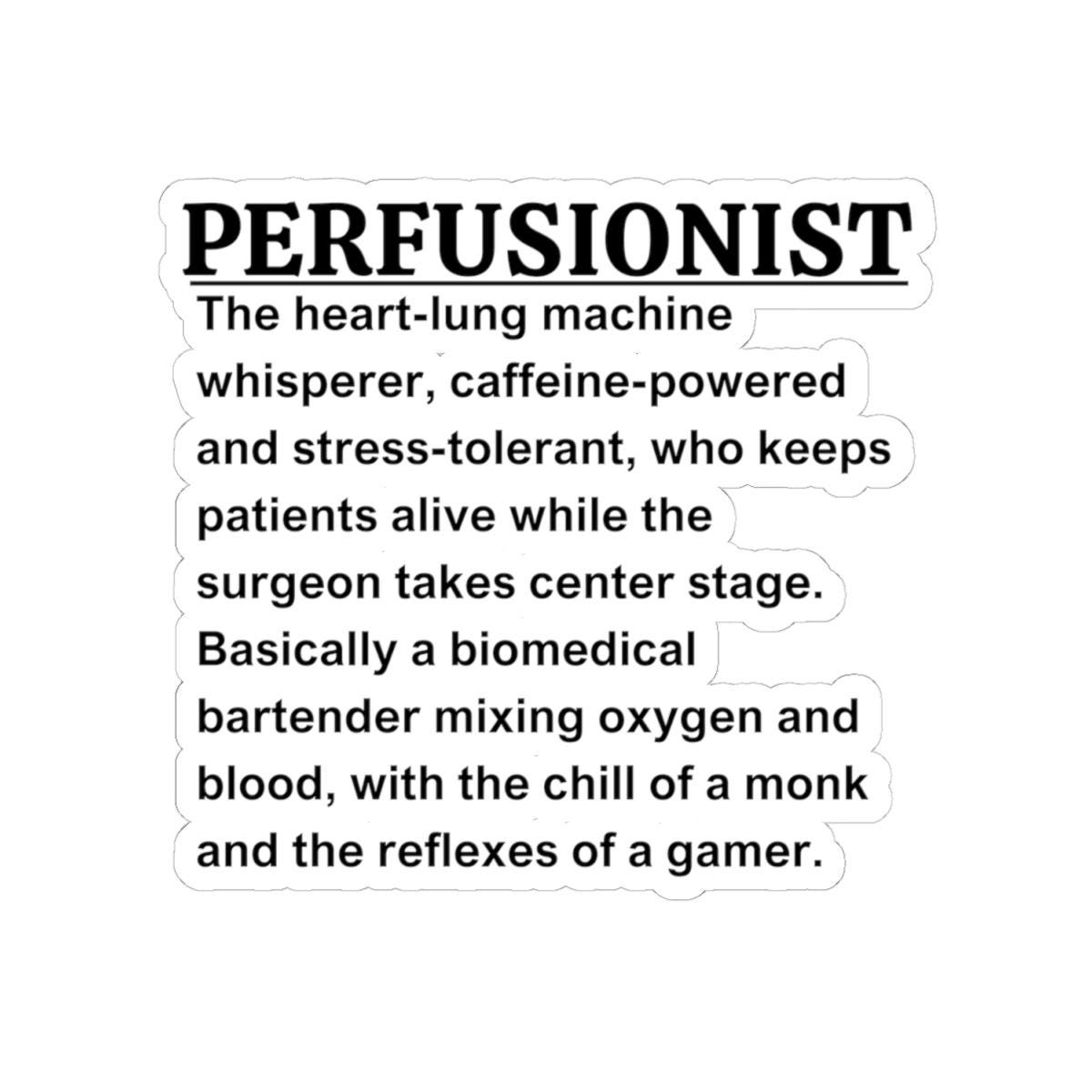 Perfusionist Life Sticker, Heart Hero Medical Gift for Healthcare ...