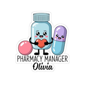 Apothekenleiter zu sein ist einfach, Apothekenleiter, Apothekenaufkleber, Apothekergeschenk, Rx Humor, Drogeriedekor