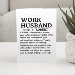 Carte de mari au travail, téléchargement numérique, collègue drôle, meilleur ami au bureau, carte numérique, cadeau pour un collègue, carte de copain de travail, humour au bureau