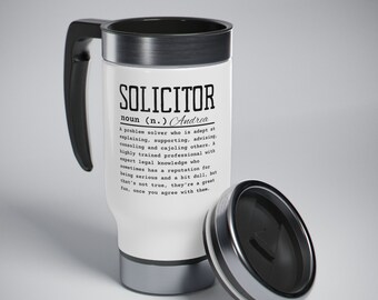 Taza de viaje divertida para abogados / Regalo para abogados 14 oz