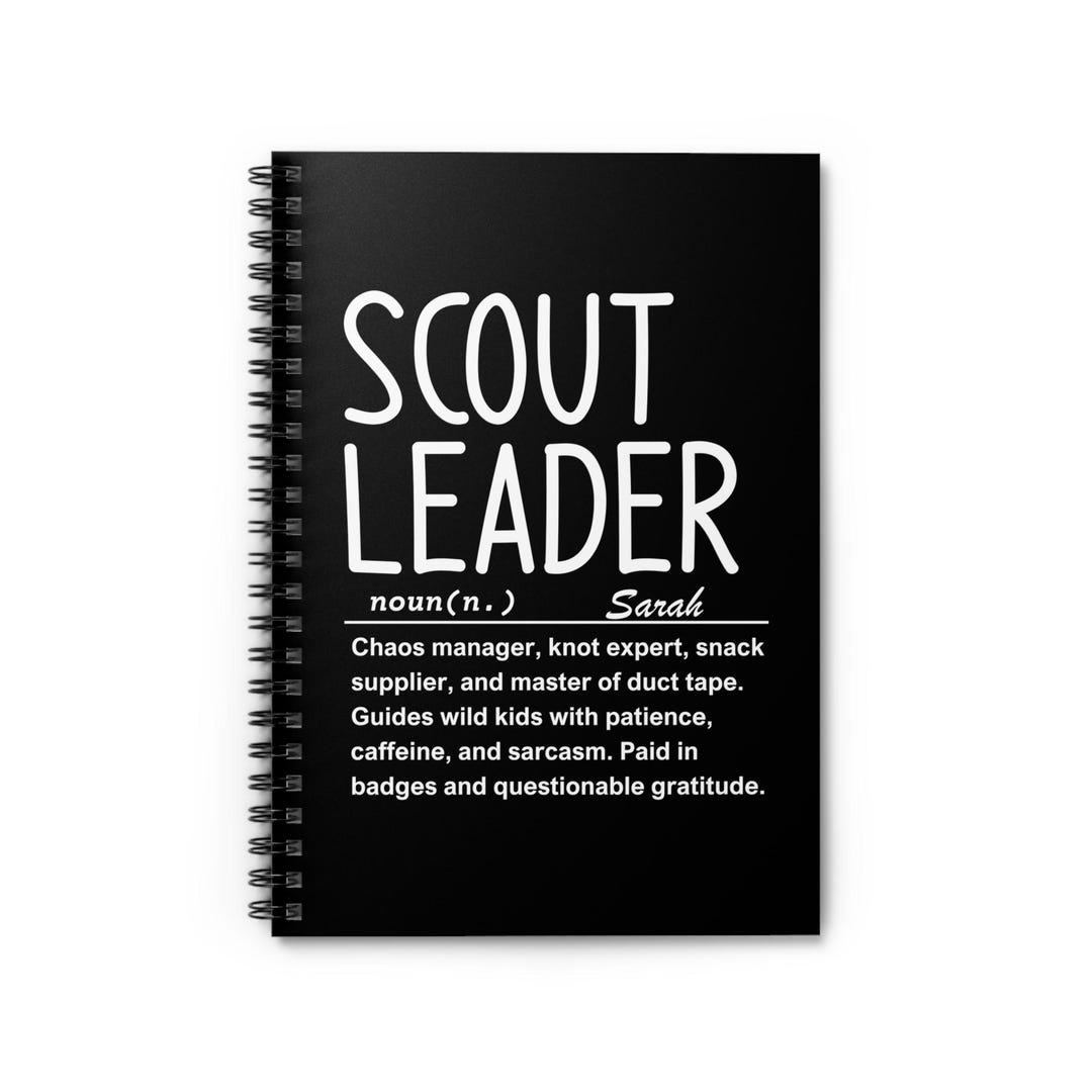 Leader Notebook Scout Leader Spiral Notebook - Perfect for Camping, Journaling, Gifts ...