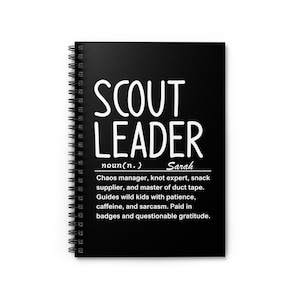 Scout Leader Spiral Notebook - Perfect for Camping, Journaling, Gifts for Leaders, Team Meetings, School Projects