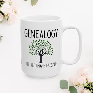 Genealogist Coffee Mug: Custom Family Tree Design (11oz/15oz Options
