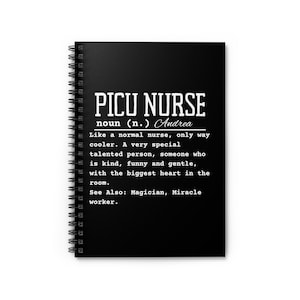 Picu Nurse Gift | Halloween Picu Gift | Nursing Students | Pediatric Nurse Gift | Pediatric Intensive Care | Picu Nurse Notebook