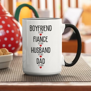 Gifts For New Dad | First Time Dad Gift | New Dad gift | Boyfriend Husband Dad Mug Personalized | New Dad Gift From Wife