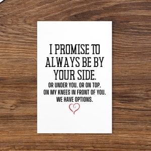 Cadeaux petit ami pour mari fiancé, cadeau d'anniversaire de Saint-Valentin pour lui, sa petite amie, femme, je promets d'être toujours à vos côtés