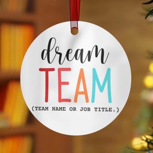 Dreamteam Metall Anhänger | Danke Geschenk Mitarbeiter | Team Mitglied T-Shirt | Arbeit Gag Geschenk