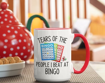 Funny Bingo Player Mug: Personalized Ceramic Coffee Cup