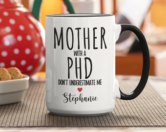 Personalized PhD Graduation Mug | Gift for Doctor, Medical Student
