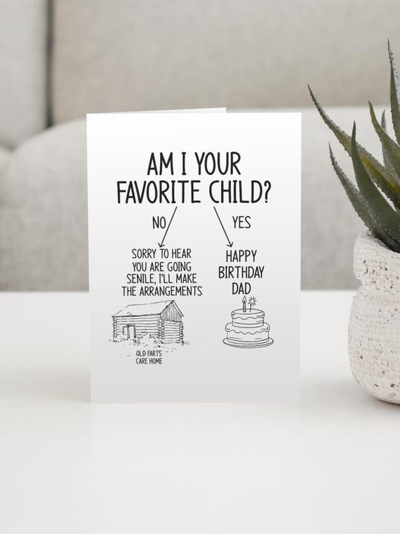 Funny dad card, Digital download, Dad birthday card, Digital dad card, Printable dad card, Funny birthday card