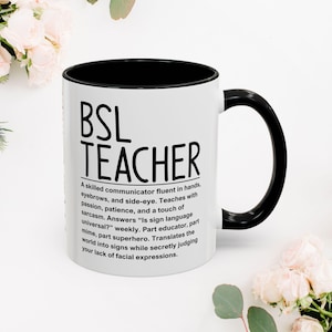 ASL Lehrer Geschenk, Gebärdensprache Geschenk, Benutzerdefinierte ASL Geschenk, Lehrer Geschenk, gehörlosen Lehrer Geschenk 11 Unze
