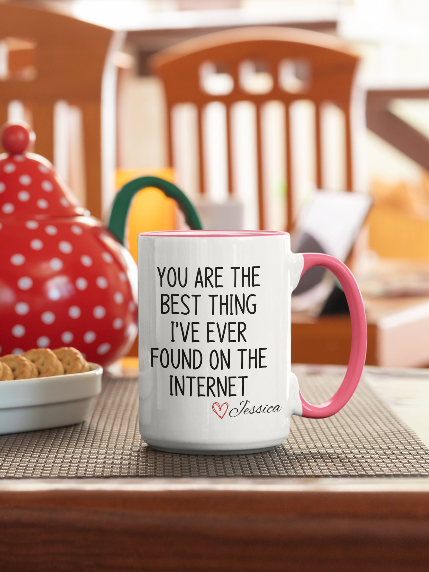 Eres lo mejor que he encontrado en Internet Taza / Regalo de citas en línea  / Regalo de aniversario de citas en Internet / Regalo de novia - Etsy México, image size:1440x1920