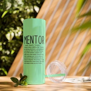 Mentor gift, Custom tumbler, 20oz tumbler, Thank you tumbler, Personalized mug, Mentor appreciation