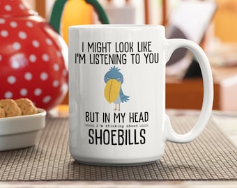 Shoebill Stork Mug: Funny Bird Lover Gift