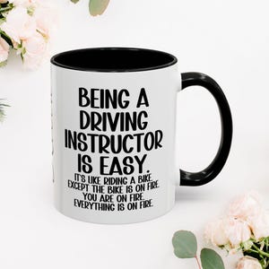 Driving Instructor, Instructor Mug, Driving Lesson Mug, Driving Gift Mug, Instructor Coffee Cup