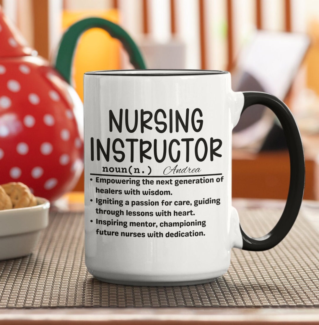Instructor Gift Nursing Instructor Mug: Thank You Gift, Custom Travel Mug - Etsy