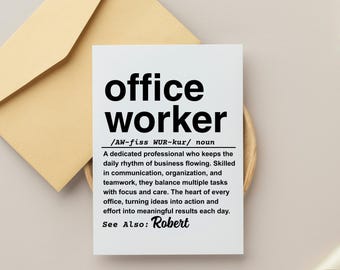 Office Worker Digital Greeting Card, Funny Coworker Instant download