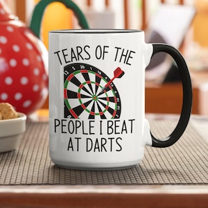 Darts Gifts | Personalised Dart Mug | Dart Player | Darts Coffee Mug | Tears of the people I beat at darts