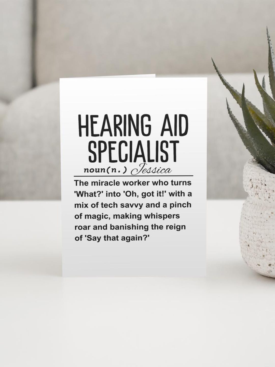 Hearing Card, Digital Download, Specialist Card, Digital Card, Audio ...