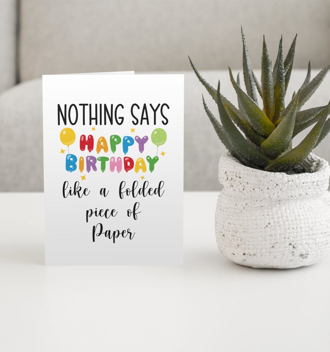 Peachy Antics Lustige Geburtstagskarte – „As Is Tradition“ Folded Card Für Freunde & Familie