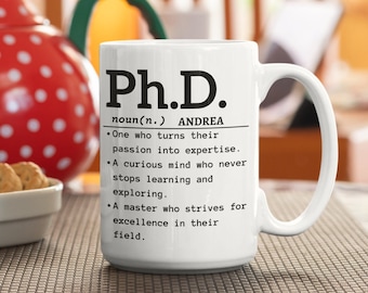 Personalisierte Doktoranden-Tasse | Doktorandengeschenk