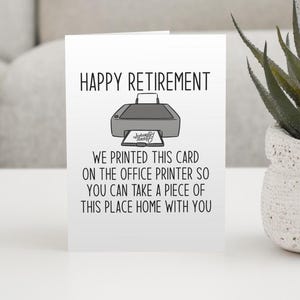 Carte de retraite, Téléchargement numérique, Carte numérique, Carte imprimable, Téléchargement instantané, Carte d'adieu, Heureuse retraite, Carte pour collègue