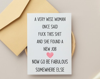 Funny Coworker Goodbye Card | New Job Farewell (Digital Download)
