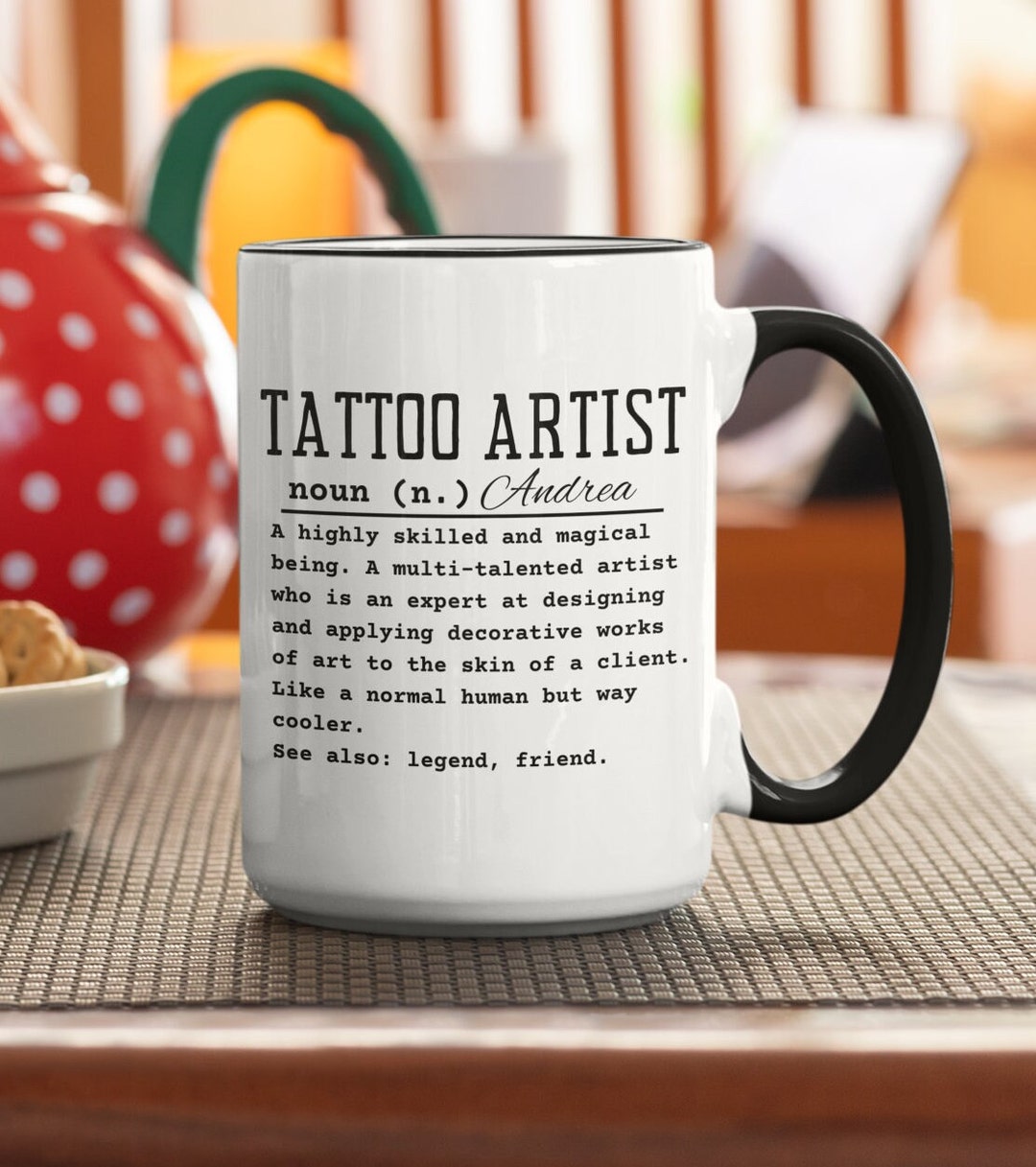 Tattoo Artist Coffee Cup Tattoo Mug Tattoo Gift Idea Gift for Tattoo Artist Gift for Him Tattoo