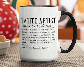 Tattoo Artist Coffee Cup | Tattoo Mug | Tattoo Gift Idea | Gift For Tattoo Artist | Gift For Him | Tattoo Shop Sign | Birthday Gift