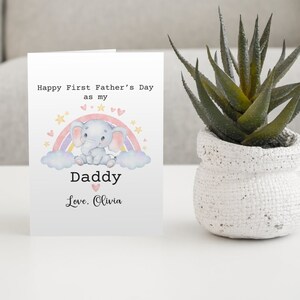 First Father&#39;s Day Card | Happy 1St Fathers Day Card For Daddy | Father&#39;s Day Card For Dad From Daughter | Digital download