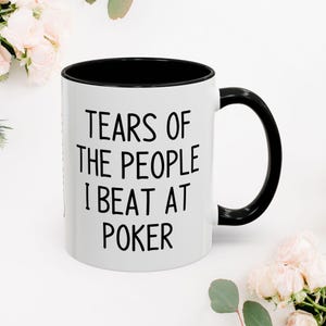 Poker Becher, lustige Poker Becher, Poker Geschenke, Kartenspiel Becher, Poker-Liebhaber Geschenk, Poker Kaffeetasse