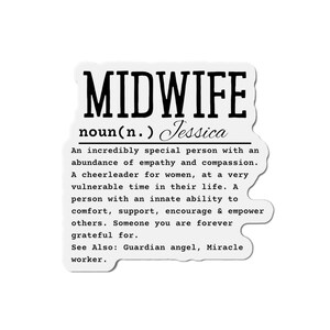 Gift For Midwife | Midwife In The Making | Midwife Mug | Personalized Gift Set | Midwife magnet | Midwifery magnet