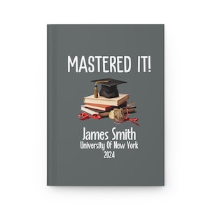 Master-Notizbuch | Mastered It-Karte | Master-Abschluss-Geschenk | Mba-Abschlussgeschenk | Mba-Geschenke für Frauen | Abschluss-Hardcover-Tagebuch