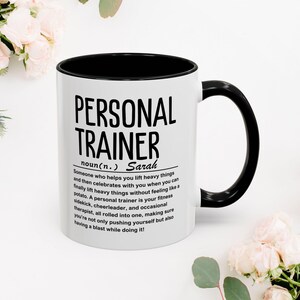 Funny Personal Trainer Mug | Best Personal Trainer Gift | Personal Trainer Gift For Women | Nutritional Facts Personal Trainer Mug
