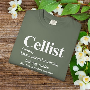 Cello Gift | Orchestra Shirt | Comfort color Shirt | Call It A Violin Again I Dare You Shirt | Cello Tee | Cello Art