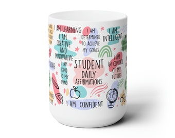 Student Mug | Handmade Mug | Gift For Student | College Student Gift | Ceramic Mug | Grad School Mug | Med School Gifts | Graduation Gift